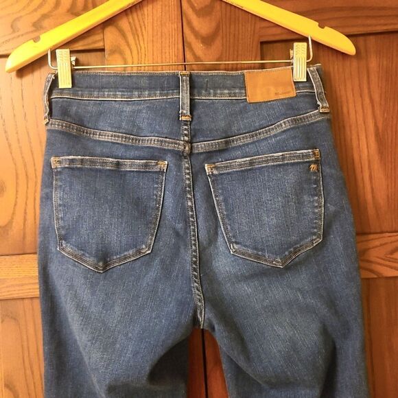 Madewell 10" High-Rise Skinny Jeans In Hanna Wash Size 27 - Picture 10 of 12